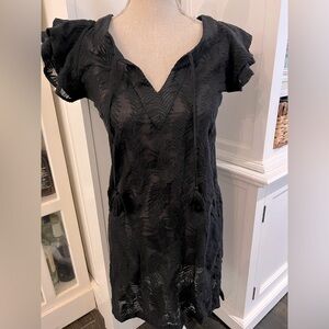 Vineyard Vines Black swim coverup dress size XXS